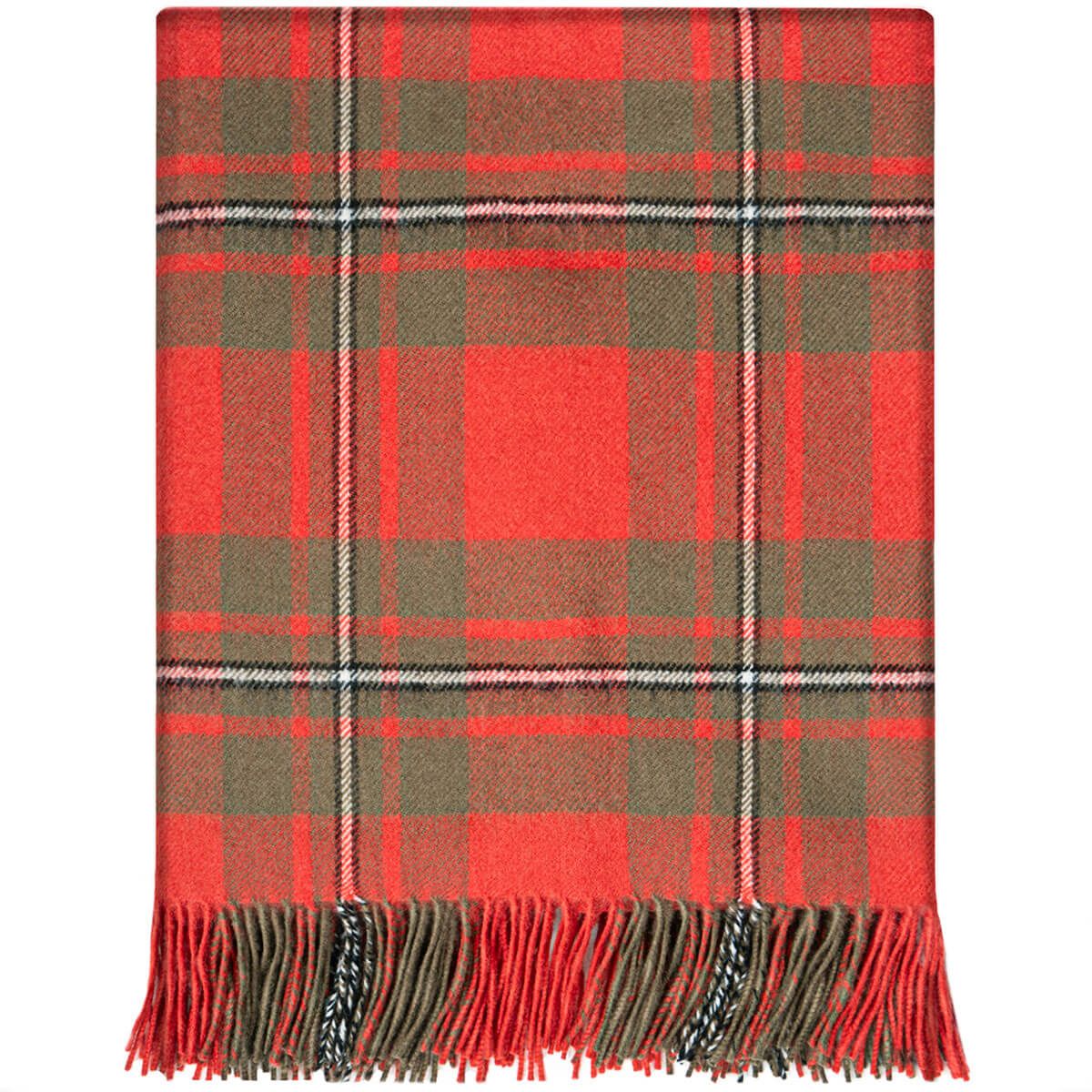 MacGregor Weathered Tartan Lambswool Blanket (image for) MacGregor Weathered Tartan Lambswool Blanket